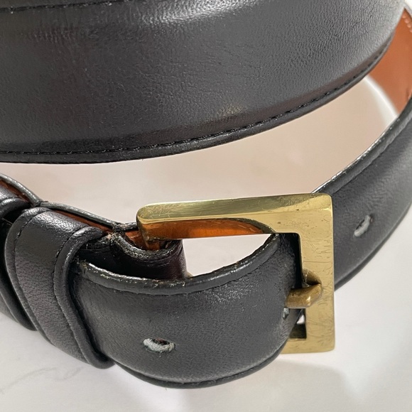 COACH glove leather belt with brass buckle - Picture 2 of 7